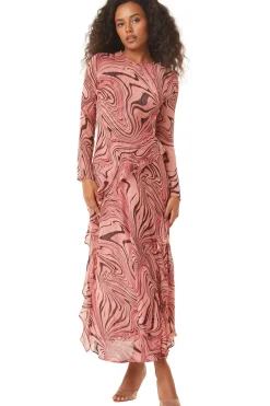 MISA Los Angeles ARI DRESS> Long-sleeve|Maxi