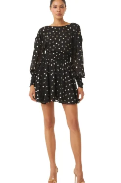 MISA Los Angeles DAVIE DRESS> Wedding Guest|Long-sleeve