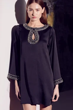 MISA Los Angeles IVY DRESS> Wedding Guest|Long-sleeve
