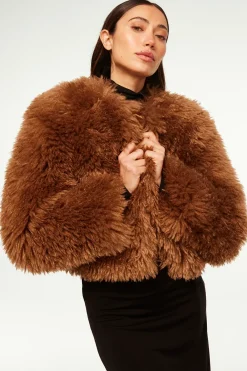 MISA Los Angeles JORDYN FAUX FUR JACKET><noscript><img width=