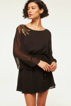 MISA Los Angeles KATANA DRESS> Wedding Guest|Long-sleeve