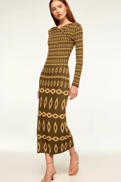 MISA Los Angeles LAINEY DRESS> Wedding Guest|Long-sleeve