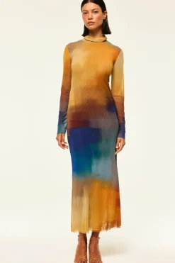 MISA Los Angeles LIV DRESS> Wedding Guest|Jersey & Mesh