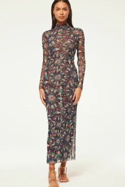 MISA Los Angeles LIV DRESS> Wedding Guest|Jersey & Mesh
