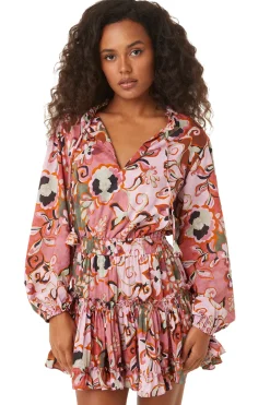 MISA Los Angeles LORENA DRESS> Honeymoon|Long-sleeve