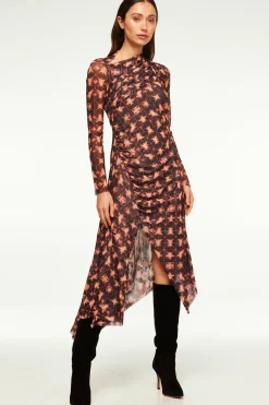 MISA Los Angeles MARINA DRESS> Wedding Guest|Jersey & Mesh