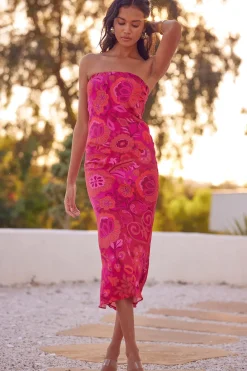 MISA Los Angeles THARA DRESS> Wedding Guest|Midi